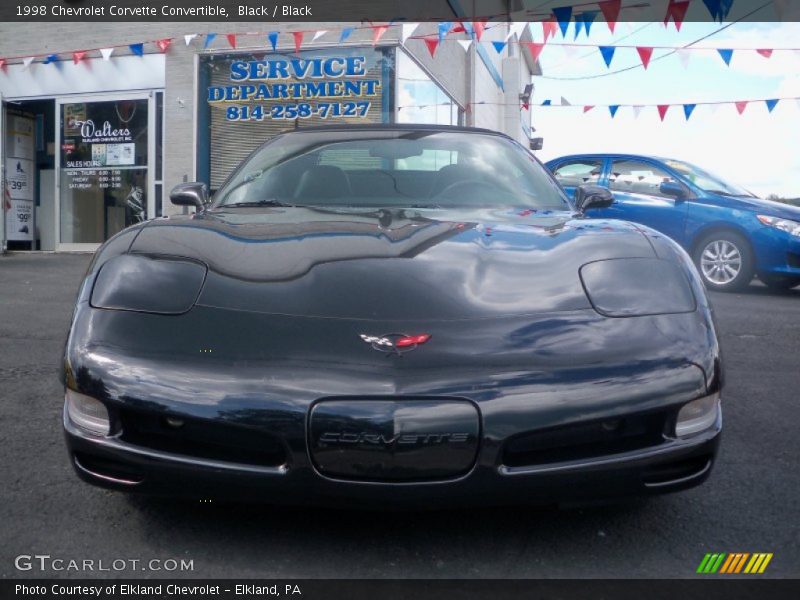 Black / Black 1998 Chevrolet Corvette Convertible