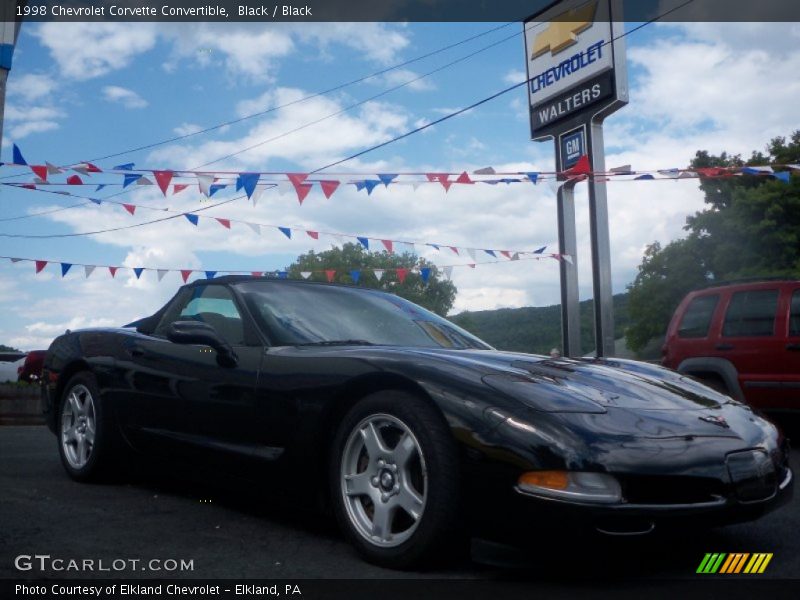 Black / Black 1998 Chevrolet Corvette Convertible