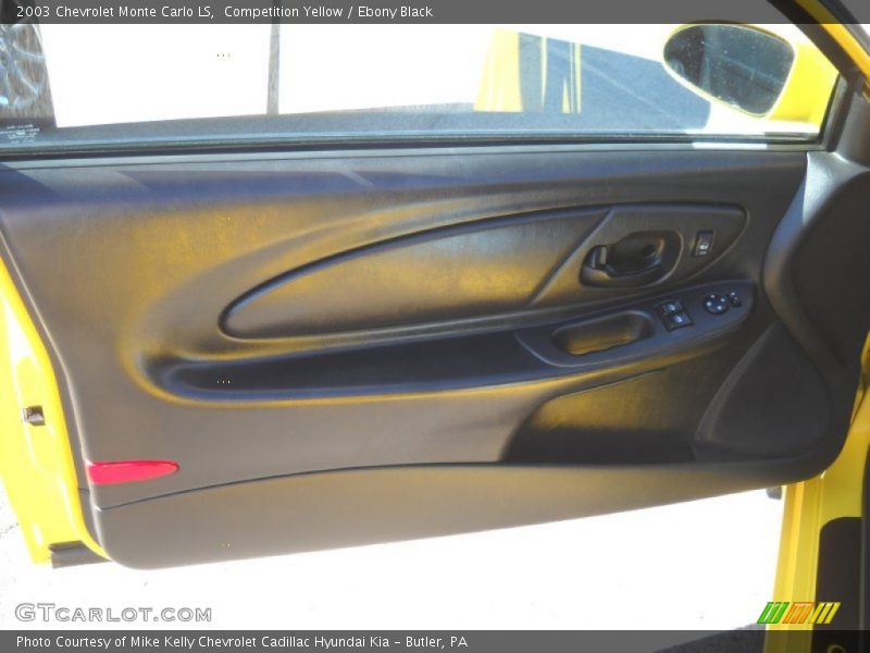 Competition Yellow / Ebony Black 2003 Chevrolet Monte Carlo LS