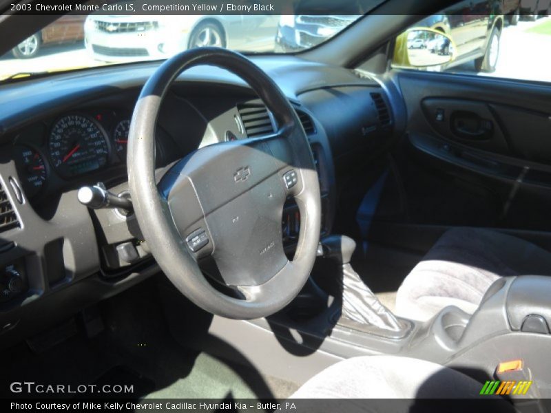 Competition Yellow / Ebony Black 2003 Chevrolet Monte Carlo LS