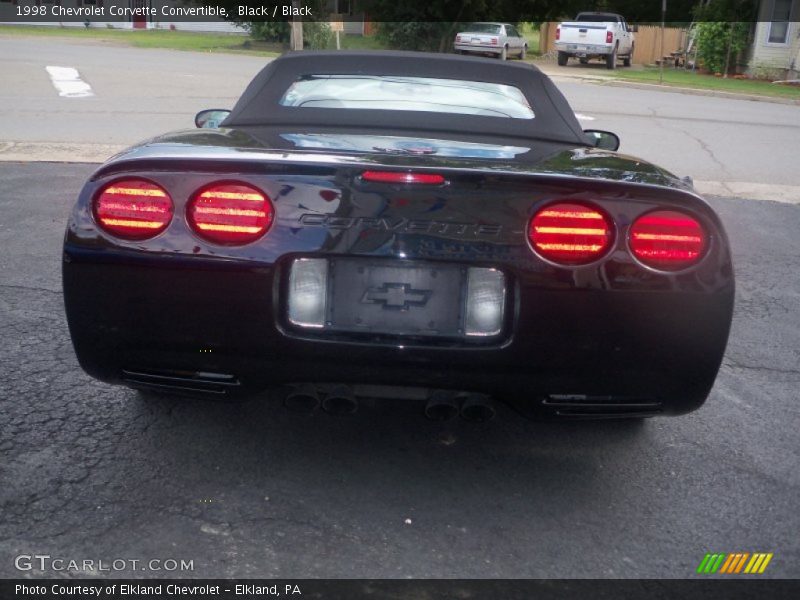 Black / Black 1998 Chevrolet Corvette Convertible