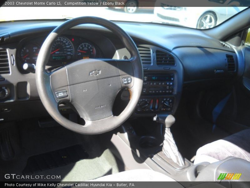 Competition Yellow / Ebony Black 2003 Chevrolet Monte Carlo LS