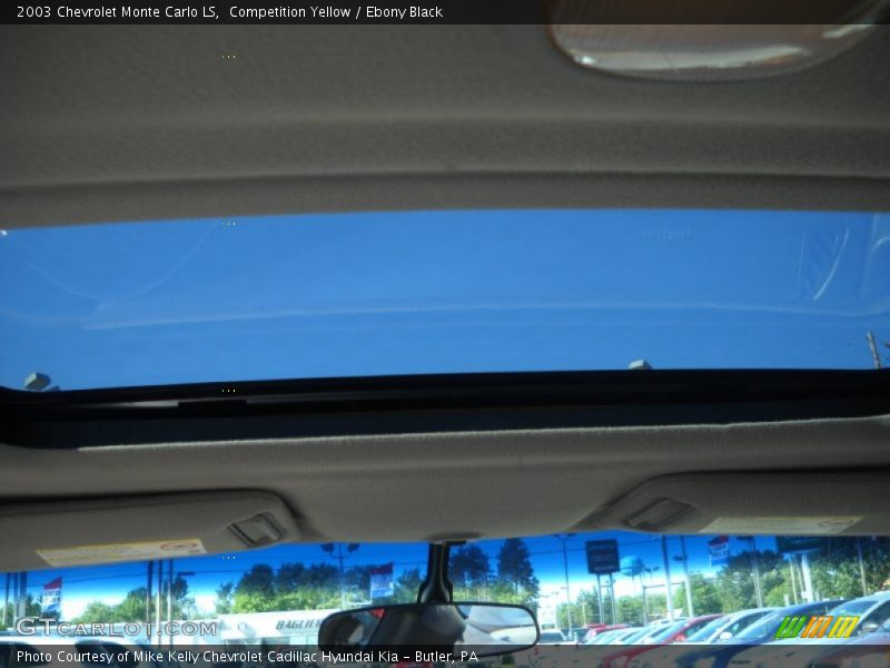 Competition Yellow / Ebony Black 2003 Chevrolet Monte Carlo LS