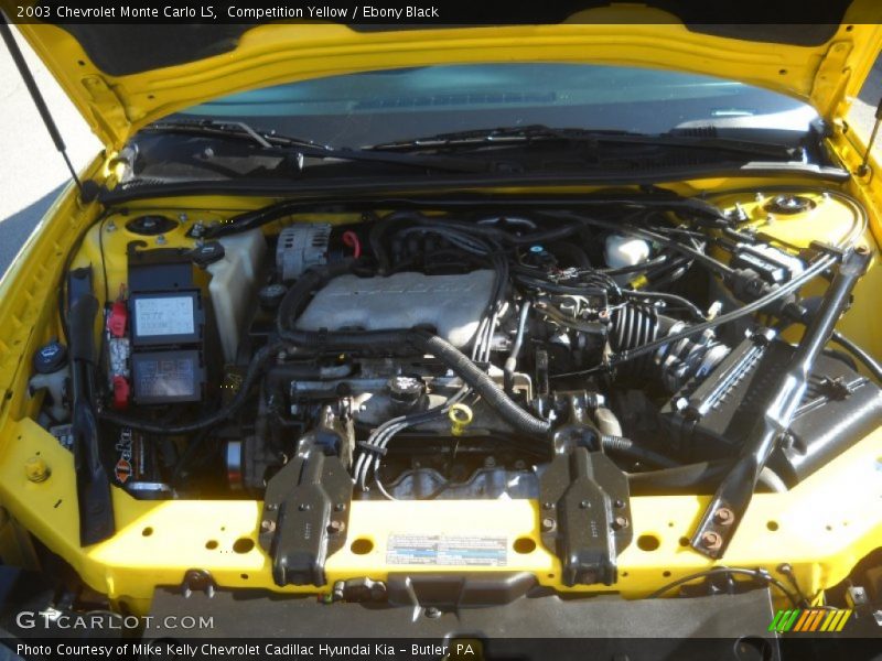 Competition Yellow / Ebony Black 2003 Chevrolet Monte Carlo LS