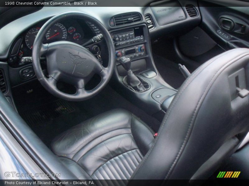 Black Interior - 1998 Corvette Convertible 