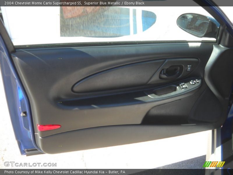 Superior Blue Metallic / Ebony Black 2004 Chevrolet Monte Carlo Supercharged SS