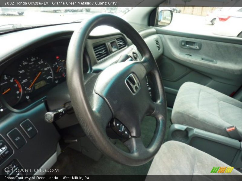 Granite Green Metallic / Quartz Gray 2002 Honda Odyssey EX