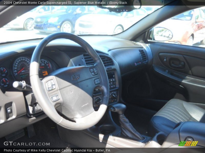 Superior Blue Metallic / Ebony Black 2004 Chevrolet Monte Carlo Supercharged SS