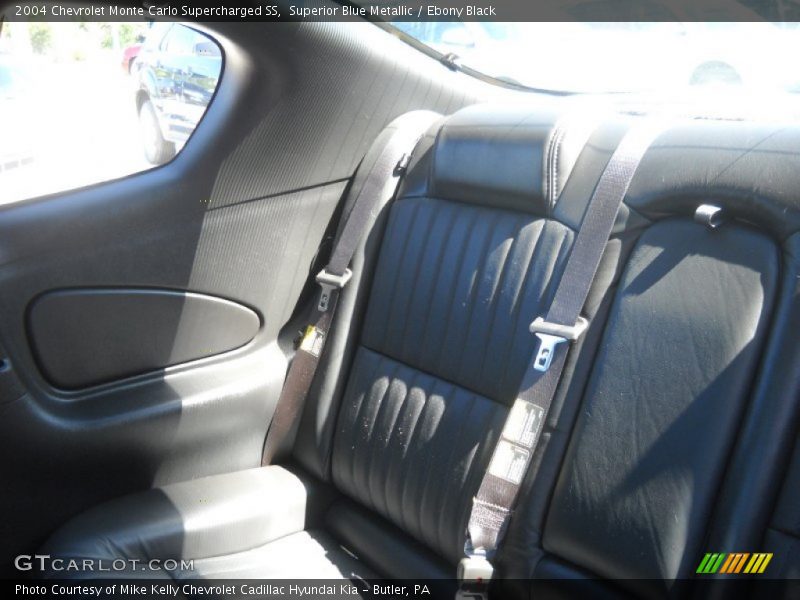 Superior Blue Metallic / Ebony Black 2004 Chevrolet Monte Carlo Supercharged SS