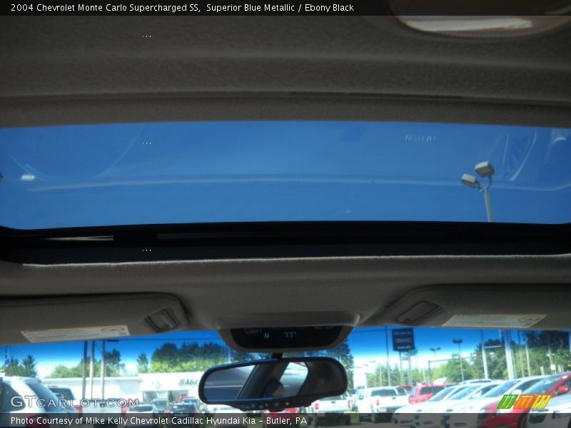 Superior Blue Metallic / Ebony Black 2004 Chevrolet Monte Carlo Supercharged SS