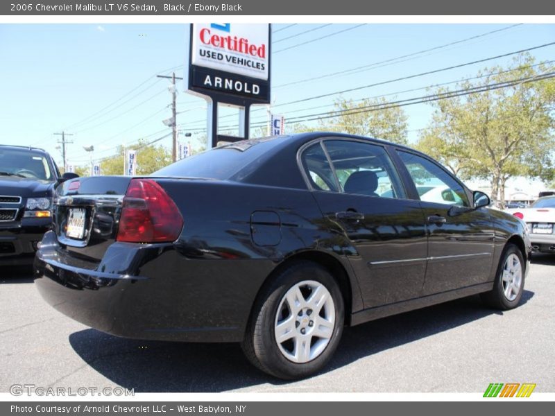 Black / Ebony Black 2006 Chevrolet Malibu LT V6 Sedan