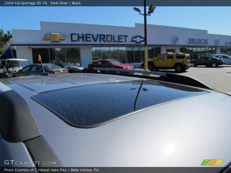Steel Silver / Black 2009 Kia Sportage EX V6