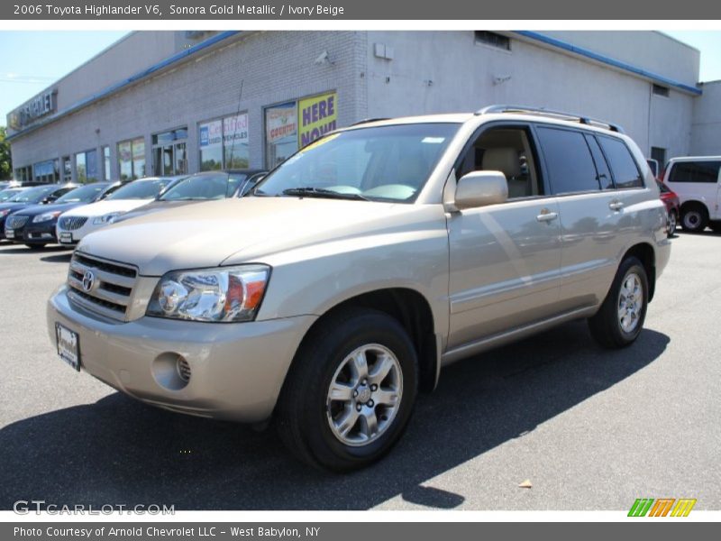 Sonora Gold Metallic / Ivory Beige 2006 Toyota Highlander V6