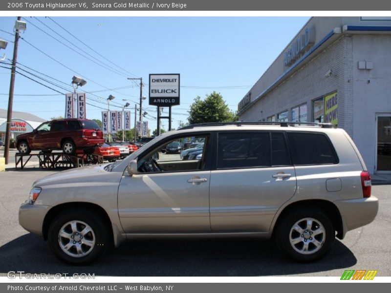 Sonora Gold Metallic / Ivory Beige 2006 Toyota Highlander V6