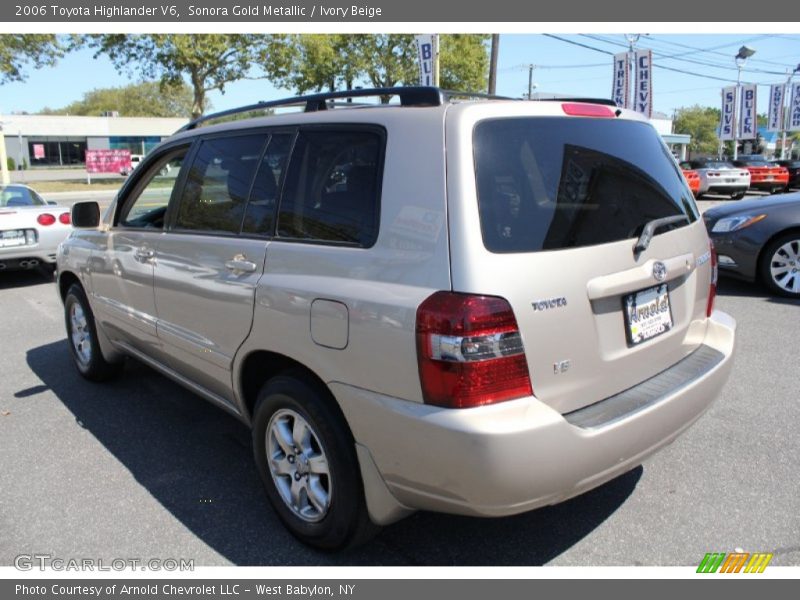 Sonora Gold Metallic / Ivory Beige 2006 Toyota Highlander V6