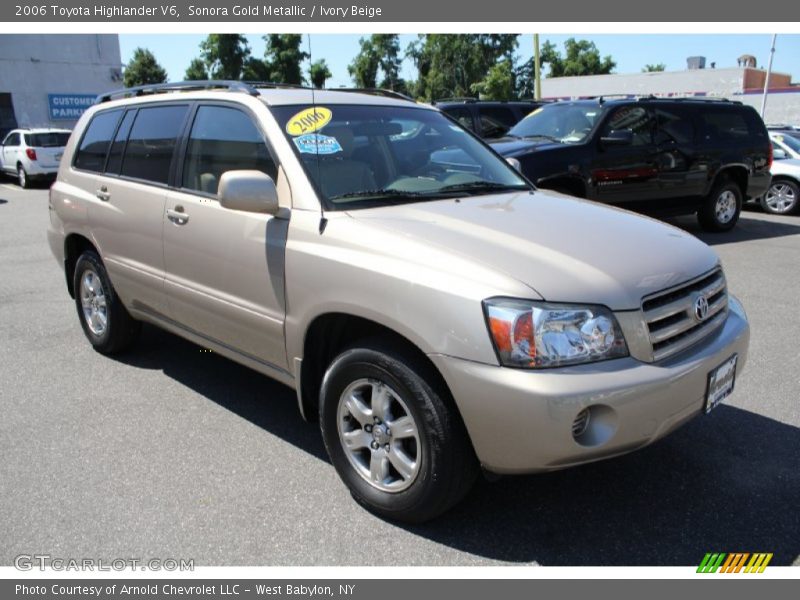 Sonora Gold Metallic / Ivory Beige 2006 Toyota Highlander V6