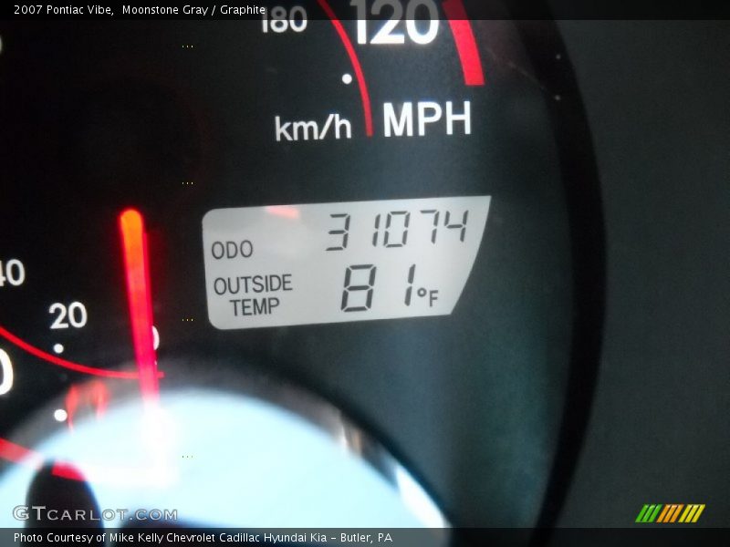 Moonstone Gray / Graphite 2007 Pontiac Vibe