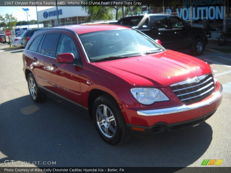 Inferno Red Crystal Pearl / Pastel Slate Gray 2007 Chrysler Pacifica Touring AWD