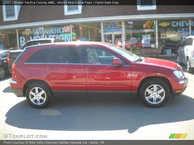 Inferno Red Crystal Pearl / Pastel Slate Gray 2007 Chrysler Pacifica Touring AWD
