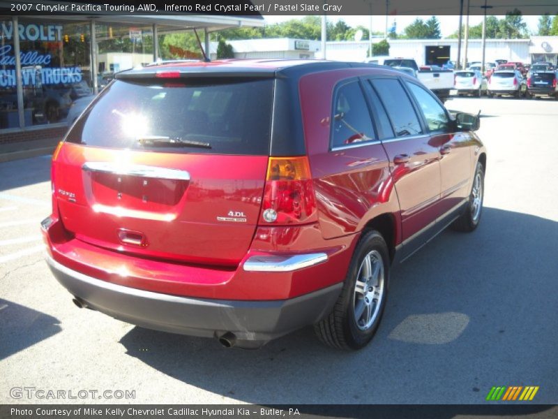 Inferno Red Crystal Pearl / Pastel Slate Gray 2007 Chrysler Pacifica Touring AWD