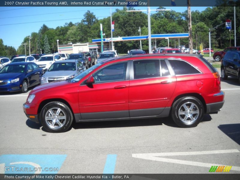 Inferno Red Crystal Pearl / Pastel Slate Gray 2007 Chrysler Pacifica Touring AWD