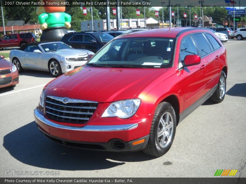 Inferno Red Crystal Pearl / Pastel Slate Gray 2007 Chrysler Pacifica Touring AWD