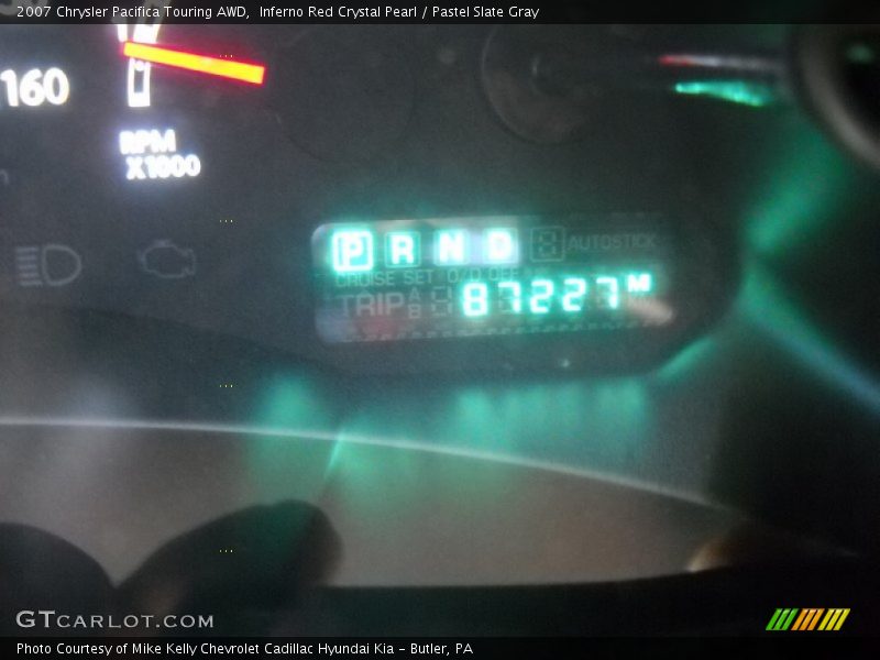 Inferno Red Crystal Pearl / Pastel Slate Gray 2007 Chrysler Pacifica Touring AWD