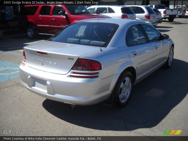 Bright Silver Metallic / Dark Slate Gray 2003 Dodge Stratus SE Sedan