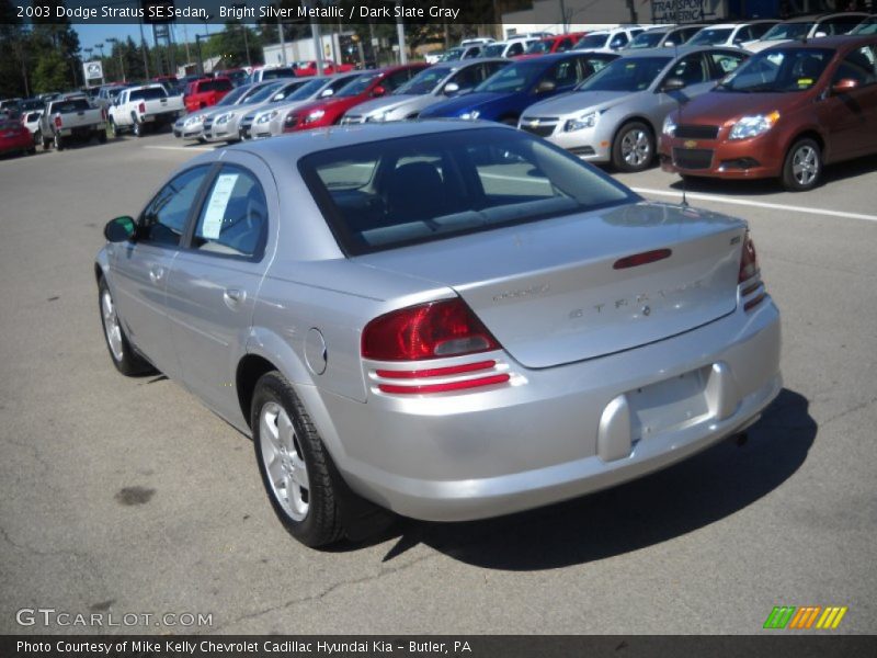 Bright Silver Metallic / Dark Slate Gray 2003 Dodge Stratus SE Sedan