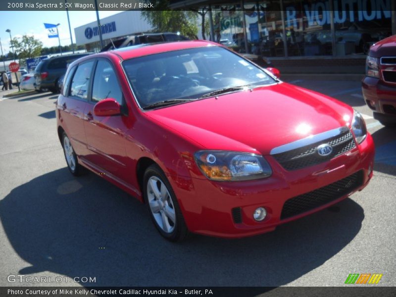 Classic Red / Black 2008 Kia Spectra 5 SX Wagon