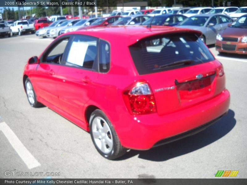 Classic Red / Black 2008 Kia Spectra 5 SX Wagon