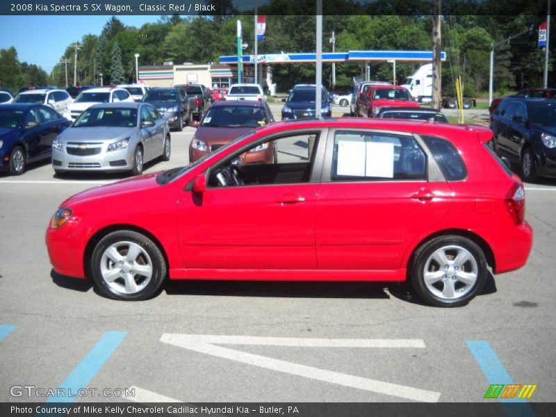Classic Red / Black 2008 Kia Spectra 5 SX Wagon