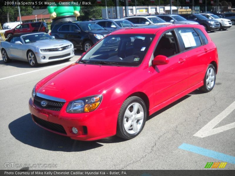 Classic Red / Black 2008 Kia Spectra 5 SX Wagon