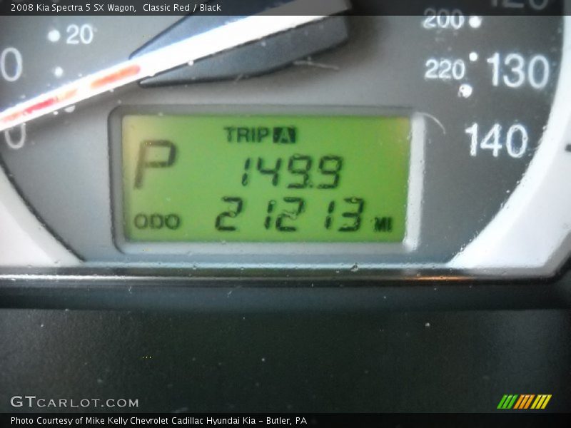 Classic Red / Black 2008 Kia Spectra 5 SX Wagon