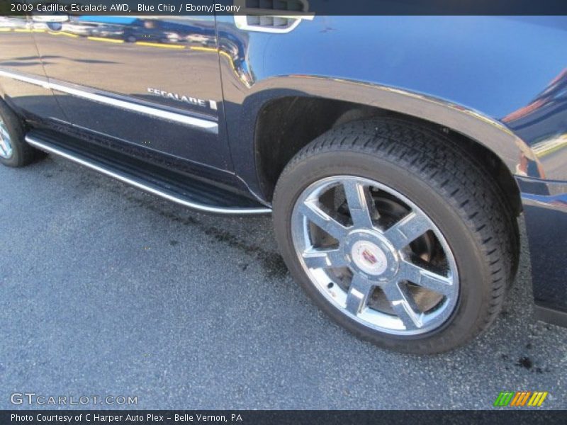 Blue Chip / Ebony/Ebony 2009 Cadillac Escalade AWD