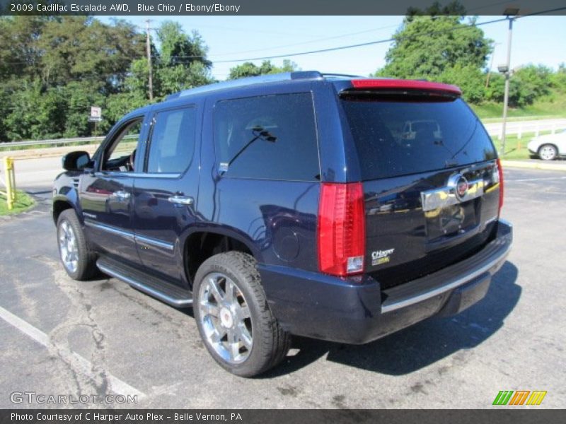 Blue Chip / Ebony/Ebony 2009 Cadillac Escalade AWD