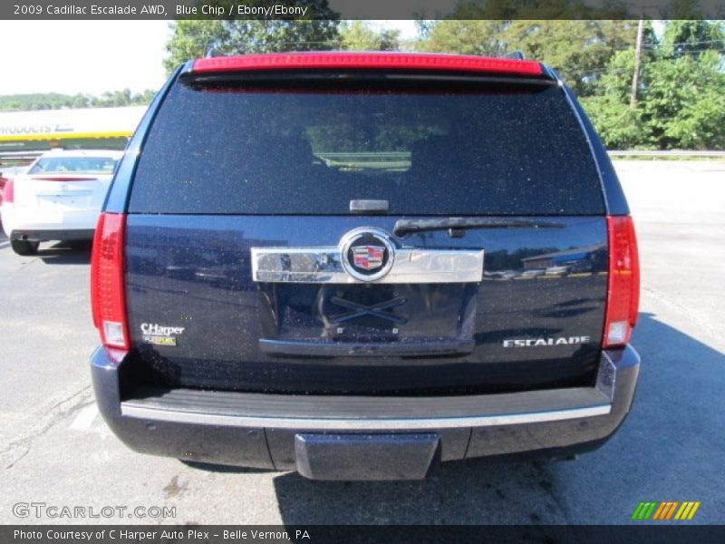 Blue Chip / Ebony/Ebony 2009 Cadillac Escalade AWD
