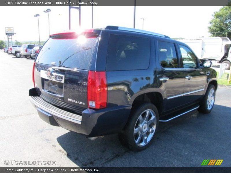 Blue Chip / Ebony/Ebony 2009 Cadillac Escalade AWD