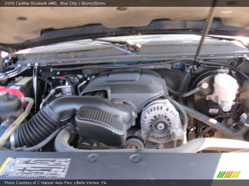 Blue Chip / Ebony/Ebony 2009 Cadillac Escalade AWD