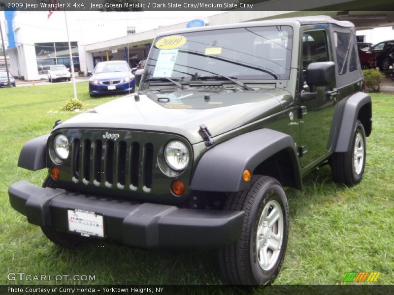 Jeep Green Metallic / Dark Slate Gray/Medium Slate Gray 2009 Jeep Wrangler X 4x4