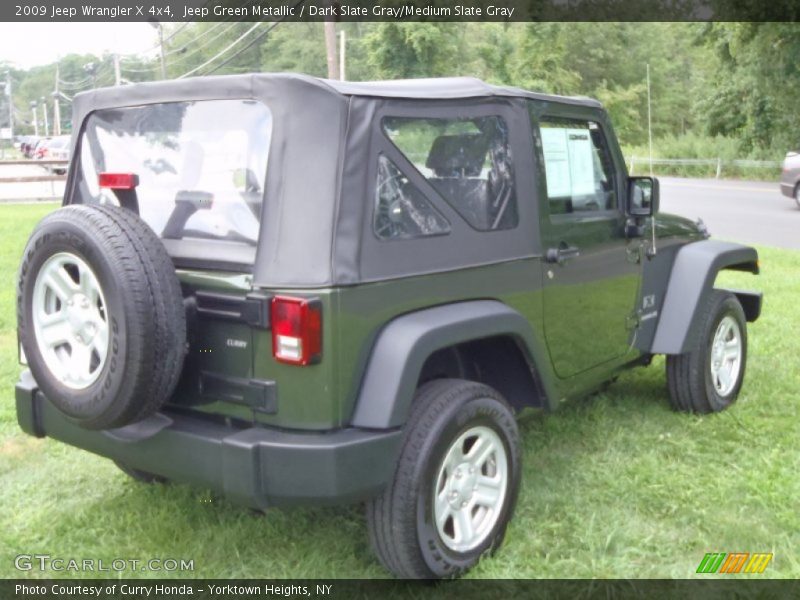 Jeep Green Metallic / Dark Slate Gray/Medium Slate Gray 2009 Jeep Wrangler X 4x4
