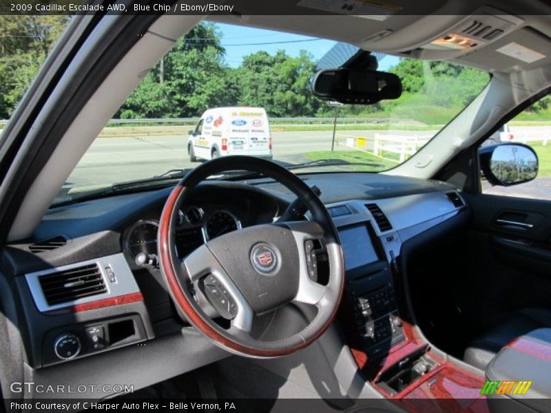 Blue Chip / Ebony/Ebony 2009 Cadillac Escalade AWD