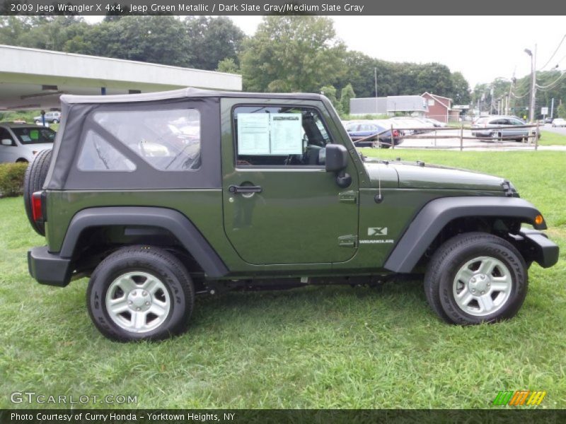 Jeep Green Metallic / Dark Slate Gray/Medium Slate Gray 2009 Jeep Wrangler X 4x4