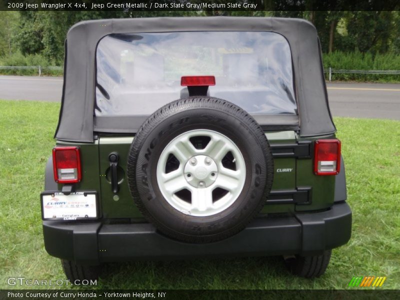 Jeep Green Metallic / Dark Slate Gray/Medium Slate Gray 2009 Jeep Wrangler X 4x4