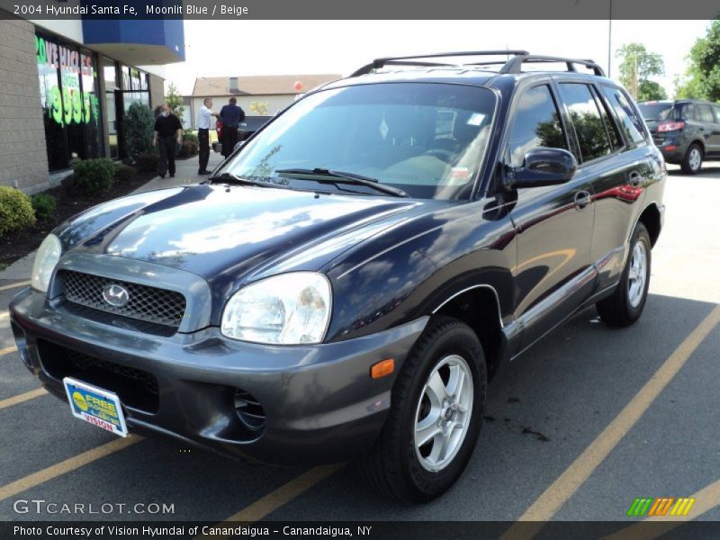 Moonlit Blue / Beige 2004 Hyundai Santa Fe