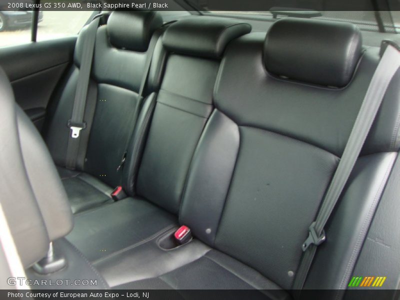 Black Sapphire Pearl / Black 2008 Lexus GS 350 AWD