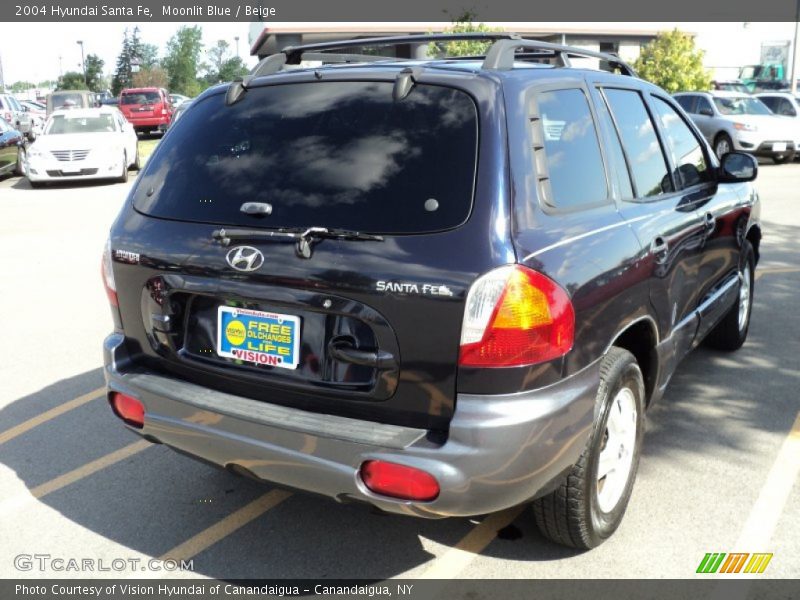 Moonlit Blue / Beige 2004 Hyundai Santa Fe