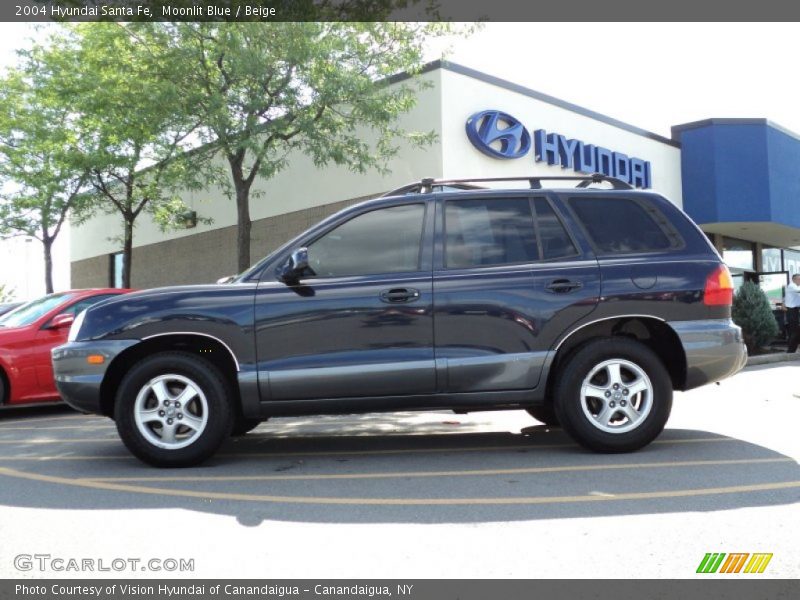 Moonlit Blue / Beige 2004 Hyundai Santa Fe