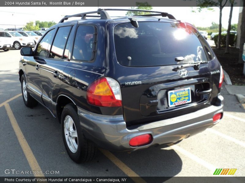Moonlit Blue / Beige 2004 Hyundai Santa Fe