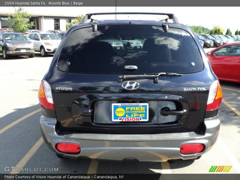 Moonlit Blue / Beige 2004 Hyundai Santa Fe